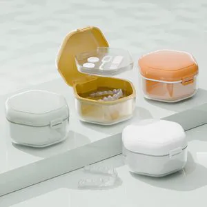 Wholesale Custom Logo Plastic Dental Box Braces Bath Container Case