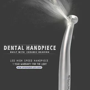 Push Button Air Turbine Dental Handpiece with Ceramic Bearing