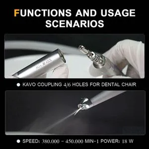 Dental LED High Speed Handpiece Self-Powered Air Turbine Dental Handpiece