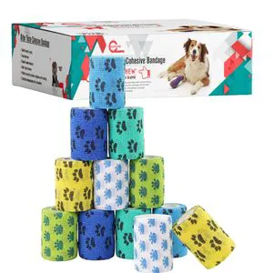 7.5cm 10cm Self Adhesive Bandage Vet Wrap for Pets