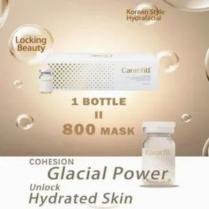 Korean High-Quality Caratfill 5.2ml*10 Bottles of Youth Essence Skin Care Lotion, Whitening, Firming, Rejuvenating, Anti-Wrinkle, Reducing Acne, Salmon DNA
