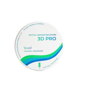 Dental Lab Crown Anterior Long Bridge Materials 98mm Multilayer Color Strength Translucent 3D PRO Zirconia Blank Disc