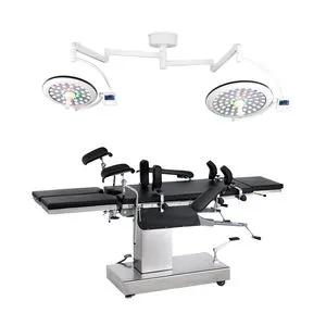 Ot-H-P3008 Medical C Arm Manual Hydraulic Surgical Operation Table with Shadowless Operating Lamp