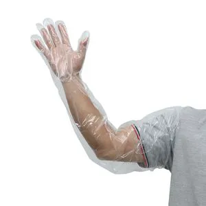Soft and Durable Sanitary Pet Examination Dairy Veterinary Length Sleeve Plastic Disposable Glove