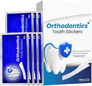 Orthodontics Tooth Stickers for Teeth Whitening and Alignment, 7 Pieces, Lavender and Mint Infused