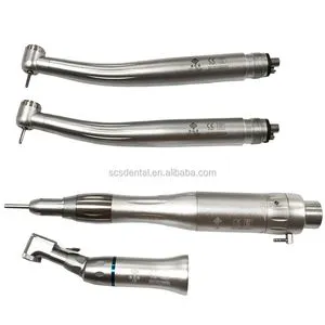 Push Button Dental High & Low Speed Water Spray Handpiece Turbine Kit Set