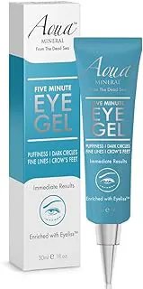 Puffy Eye GEL Instant results – Naturally rapid reduction eye gel, Eliminate Wrinkles, Puffiness and Bags – Hydrating Eye Gel w/Green Tea Extract by Aqua Mineral – 1 oz