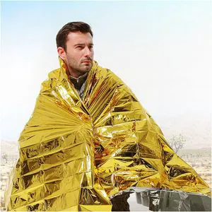 Emergency Mylar Thermal Blankets, Designed for Outdoors, Survival Reflective Thermal First Aid Foil Blanket