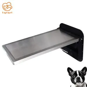 Vet Stainless Steel Folding Table - Wall Mounted for Easy Clinic Veterinary Setup