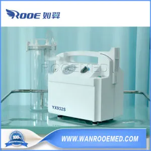 Yx932s Mobile Compact Surgical Vacuum Phlegm Suction Apparatus Unit Machine for Emergency, Surgery