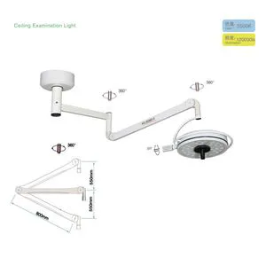 Hospital Ceiling LED Surgical Light Operating Room Medical Shadowless Examination Lamp for Dental Clinic Use