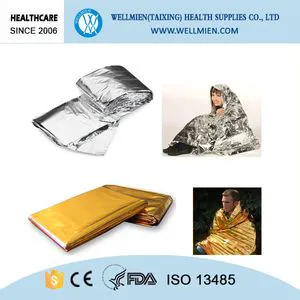 High Quality Disposable Mylar Emergency Blanket