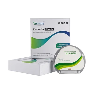 Dental Zirconia Multilayer Block 16 Colors Transparency for Amann Girrbach System