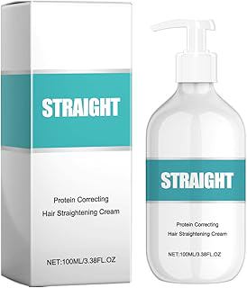 Protein Correcting Hair Straightening Cream,New Protein Correcting Hair Cream for all Hair Types,Travel Essentials(3.38 FI OZ / 100ML)