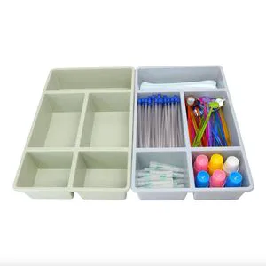 Plastic Multicomponent Drawer Organizers for Dental Disposable Use