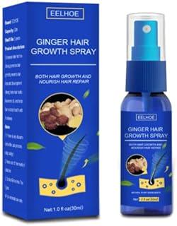 Ginger Hair Growth Spray - Promotes Thicker, Stronger Hair. Ginger Extract Prevents Baldness, Moisturizes Scalp, Strengthens Roots, and Stimulates Regrowth.