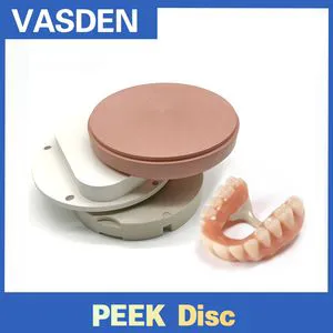 Dental Peek Blanks New Dental Consumables Cadcam Polyetheretherketone Natural Color 95mm