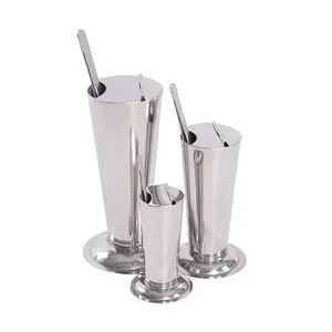 Inverted Conical Stainless Steel Tweezers Bucket for Sterilizer