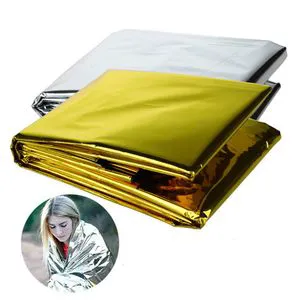 High Quality Disposable Rescue Foil Mylar Thermal Aluminum Emergency Blankets