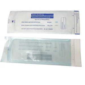 Manufacturer Factory CE ISO FDA Disposable Medical Packing Flat Gusseted Self-Sealing Hot Sealing Sterile Reel Pouch Sterilization Packing Paper Pouch
