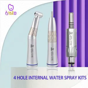 Inner Water Spray Electric Micromotor Low Speed Dental Handpiece Contra Angle and Straight Instruments Set