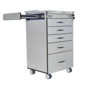 Portable Dental Cabinet with Table for Dental Clinic