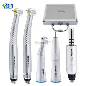 High-Speed Dental Handpiece Kits with 5 LED Lights Low Speed Motor Kit