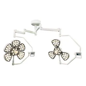 Surgical Equipment Petal Pose Double Dome Ceiling Mounted LED Shadowless Operation Lamp