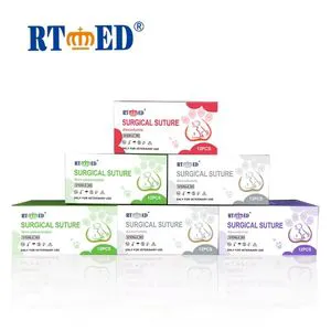 Veterinary Suture PGA Pgla Nylon Silk with Suture Needle for Animal Use