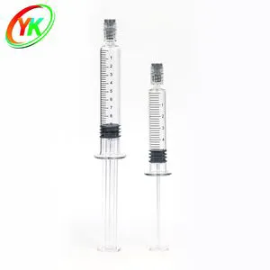Customizable 5ml 10ml Luer Lock Glass Prefilled Syringe for Oil Packaging