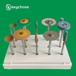 Keychose Dental Polishing Tools Dental Ceramic Diamond Zirconia Porcelain Polisher Polishing Bur