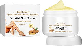 Vitamin K Professional Strength Repair Cream for Spider Veins, Dark Circles and Discoloration, 60g