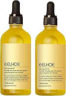 Carvenchi Natural Hair Growth Oil with Rosemary Scent, for Dry Damaged and Thin Hair, Colorless 2PC, 4 Fl Oz, Unisex