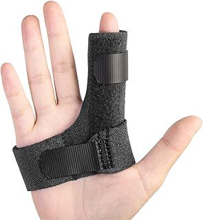 Finger Brace, Trigger Finger Splint for Index Middle Ring Pinky Finger Arthritis Pain, Tendon Injury, Broken Mallet Finger Stabilizer Supports for Dislocated Knuckle Immobilizer Wrap,Black