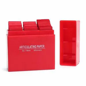 Dental Lab Occluding Straight Disposable Material Red Occlusion Film Dental Articulating Paper