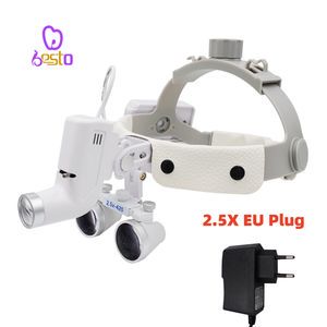 Dental LED Head Light Headband Loupe 5W Spot Light Source for Binocular Loupes Ajustable Dentistry Tools Instrument for Dentist