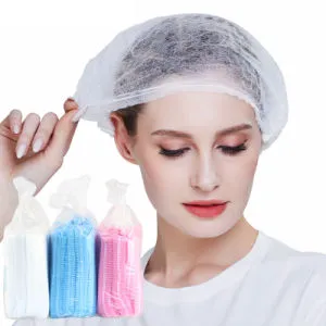 Medical Bouffant Cap Disposable Hair Cap Nurse Hat Non Woven Elastic