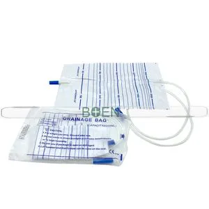 2000ml Night Drain Urine Bag Sterile Urine Collection Bag with Pull Push Valve Cross Valve T Valve