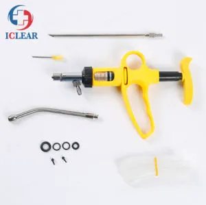 Adjustable Continuous Syringe Pet Veterinary Metal Medicine Feeder