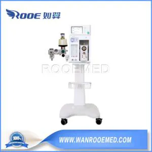 Amj-101 Medical ICU Instrument Portable Veterinary Anesthesia Machine with Brackets
