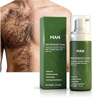 Men’s & Women’s Hair Removal Cream, Hair Removal Spray for Face & Body, Natural Aloe Vera Formula Moisturizing & Nourishing for Smooth Skin