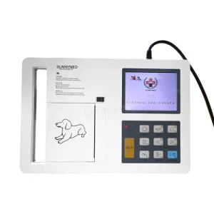 Sy-W052 Six Channel Veterinary ECG Monitor Electrocardiograph Machine with Good Price