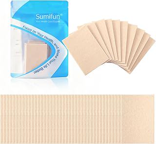 Moleskin Padding Blister Tape for Feet - 50 Sheets Moleskin Pads for Blister, Blister Prevention for Feet, Heels and Toes, Calluses, Reduce Friction Pain - Light Brown