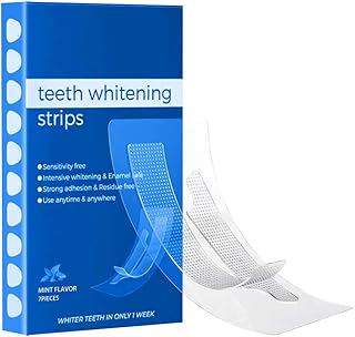 Teeth Whitening Strips, Mint Flavor, 7 Pieces, Sensitivity Free, Strong Adhesion