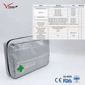 Car Bus Vehicles First Aid Kit with DIN 13164 Nylon Packaging