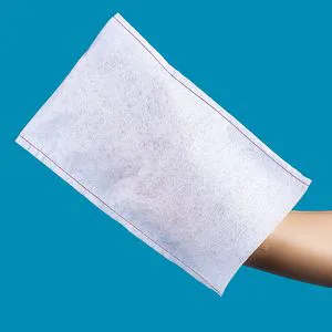 Disposable White Molton Washing Glove