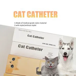 2.5/3/4fr Factory Price Cat Catheter with Guide Wire Pet Urinary Tube with Stylet