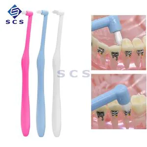 High Efficient Wholesale Colorful Orthodontic Cleaning Dental Unit Toothbrush