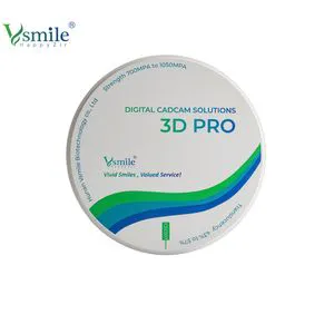 High Translucency Vsmile 3D PRO Dental Zirconia Blanks for Cadcam