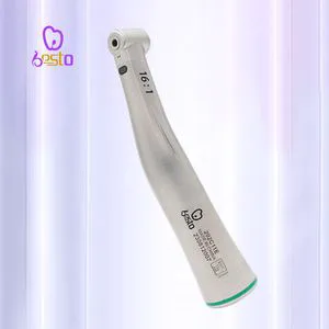 Dental Endodontic Root Canal 16: 1 Reduction Contra Angle Handpiece with Fiber Optic Low Speed Handpiece